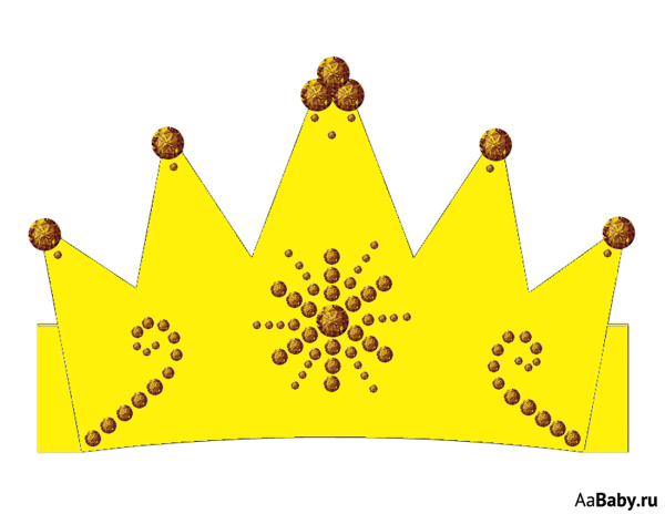 Корона для девочки из бумаги