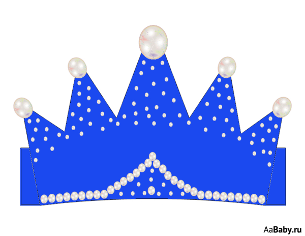 Макет бумажной короны