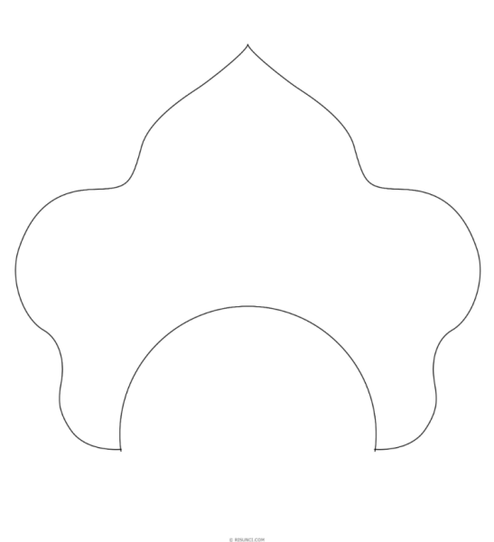 Кокошник макет