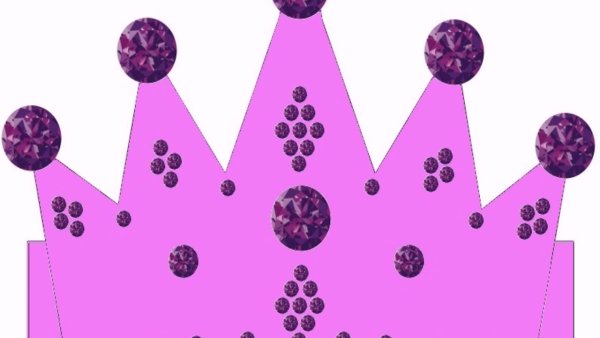 Вырезка короны из бумаги