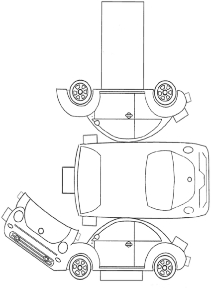 Бумажные выкройки автомобилей