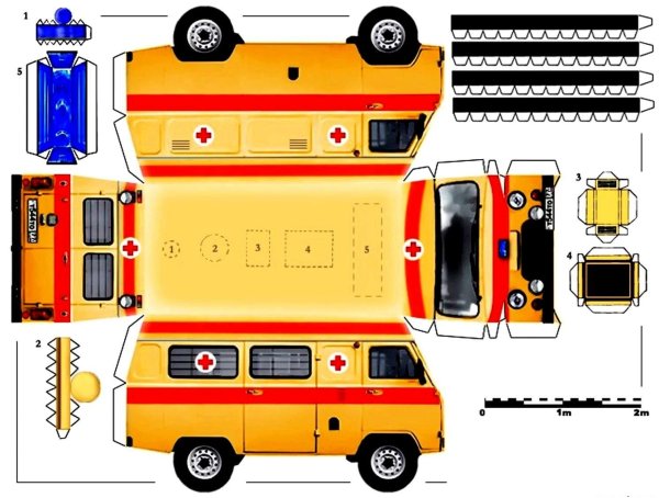 УАЗ Буханка развертка