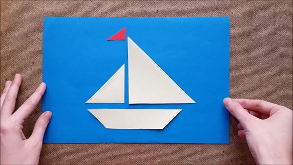 Поделка кораблик из бумаги