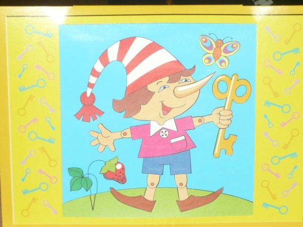 Буратино поделка аппликация