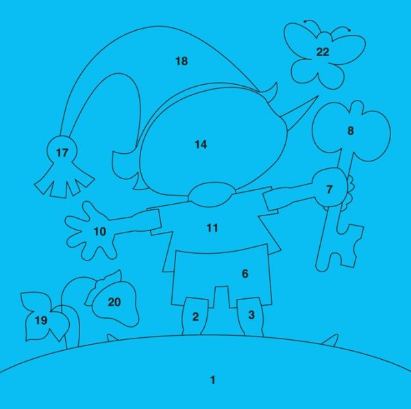 Буратино аппликация из бумаги