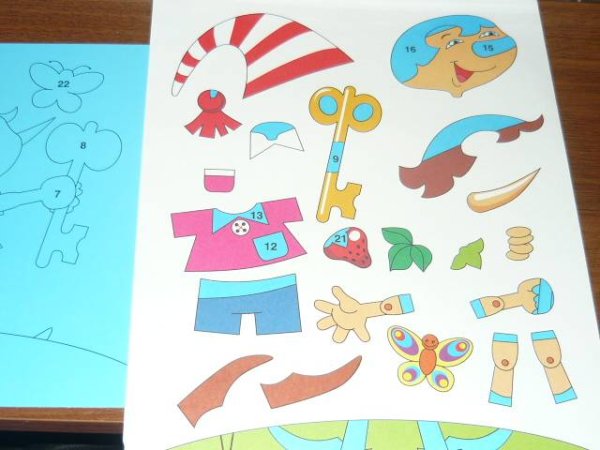 Буратино поделка аппликация