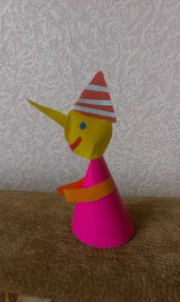 Поделка Буратино