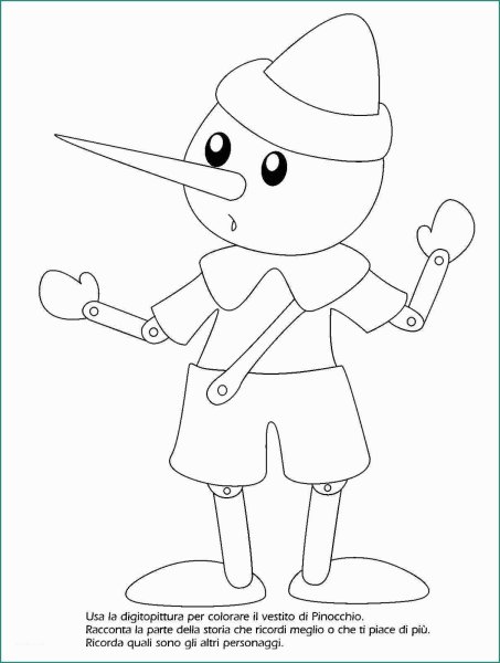 Пиноккио аппликация шаблон