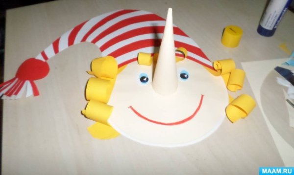 Буратино поделка в садик