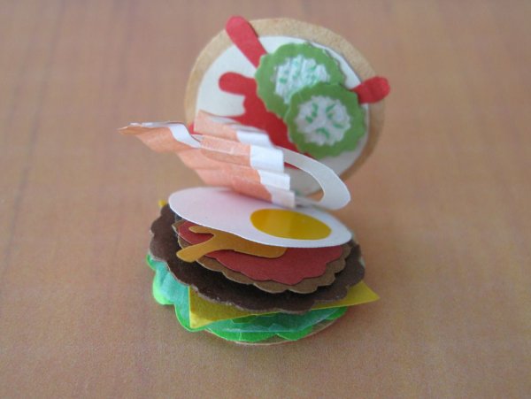 Бургер поделка из бумаги