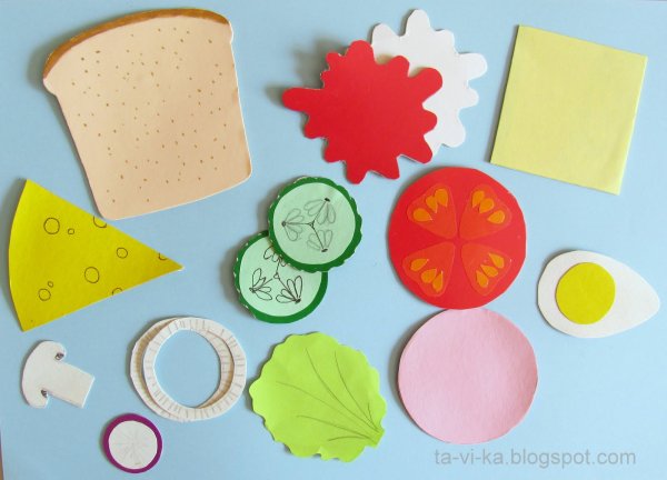 Бумажные игрушки еда