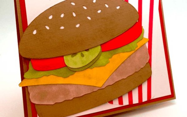 Бургер поделка из бумаги