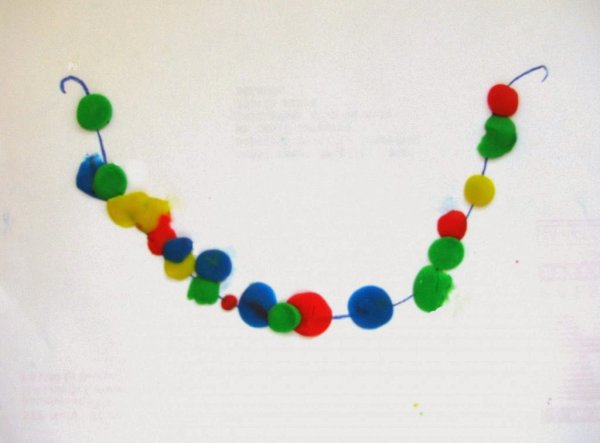 Аппликация бусы