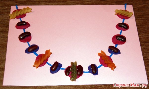 Бусы для мамы лепка
