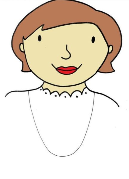 Портрет мамы аппликация