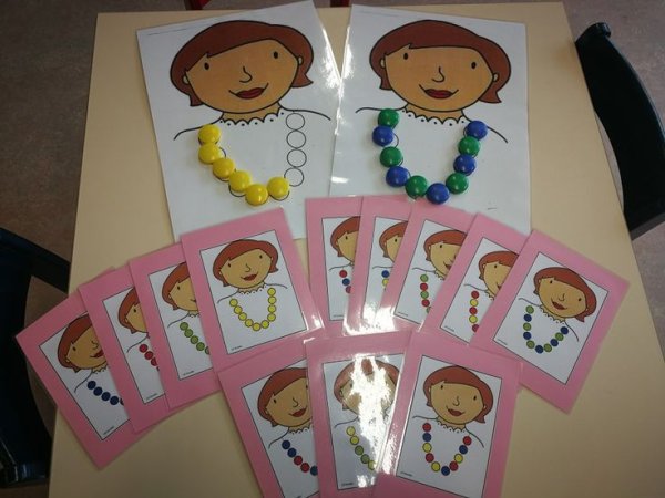 Игра бусы для мамы шаблон