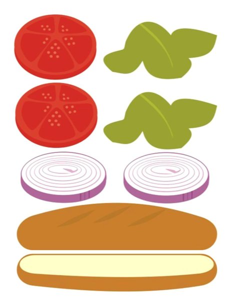 Заготовки для бумажной еды