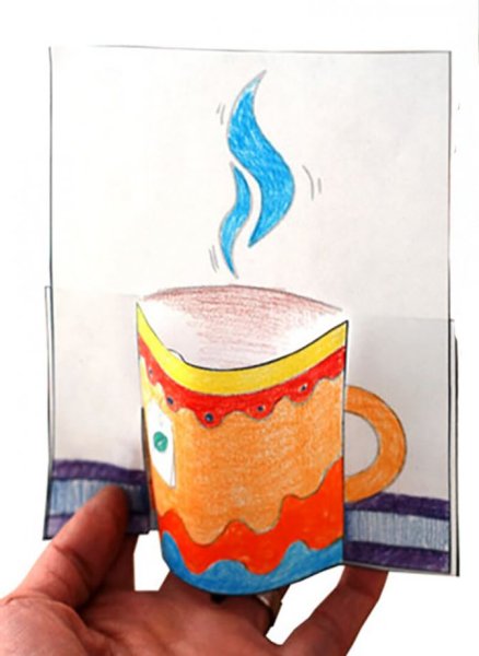 Аппликация Кружка с чаем