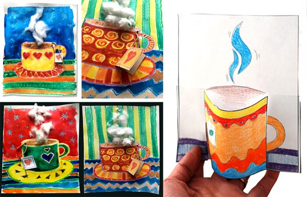 Аппликация Кружка с чаем