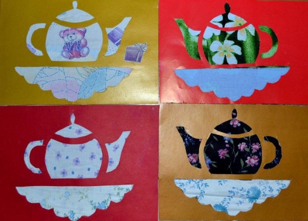 Аппликация чайник