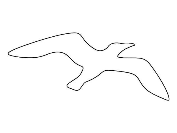 Трафарет Чайки