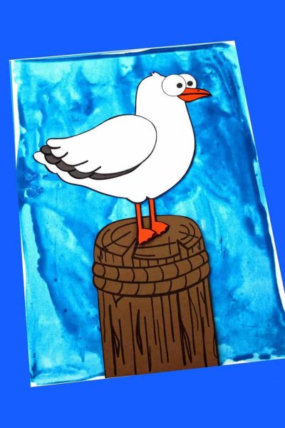 Трафарет Чайки для аппликации