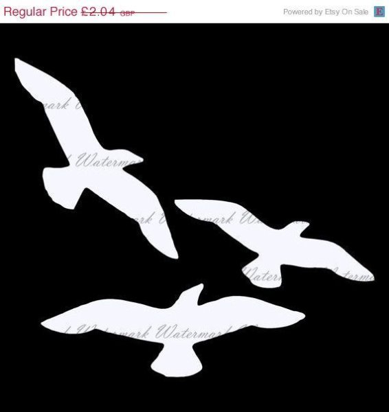 Контур Чайки для вырезания