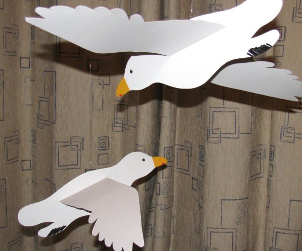 Чайки объемные