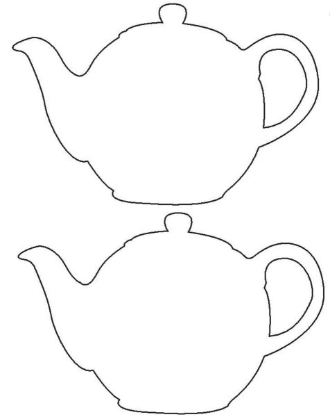 Аппликация чайный сервиз