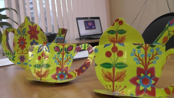 Чайный сервиз из аппликации