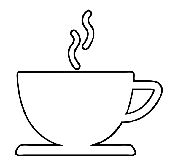 Трафарет "чашка"