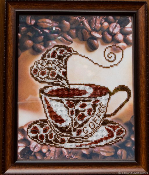 Панно из кофе на кухню