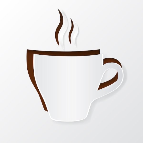 Чашка кофе аппликация