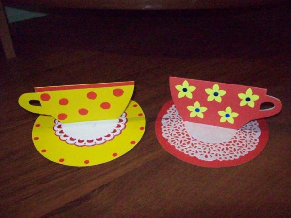 Аппликация посуда в старшей группе