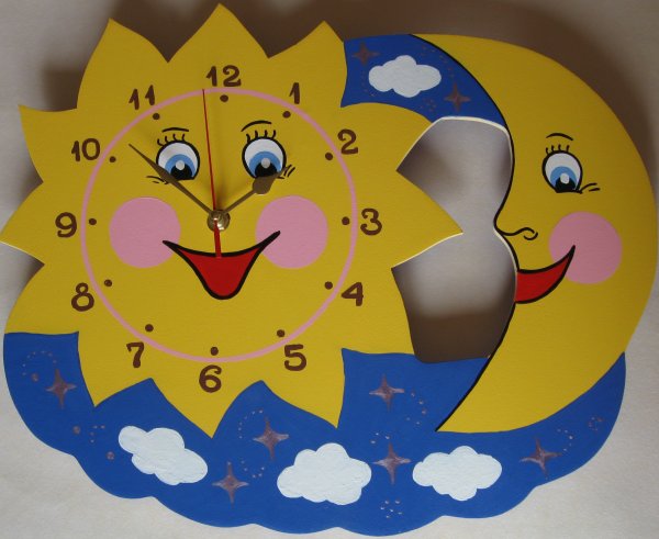 Часы из картона