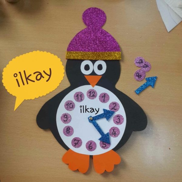 Поделка часы для детей