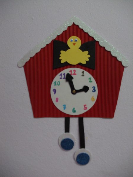 Аппликация часы в старшей группе