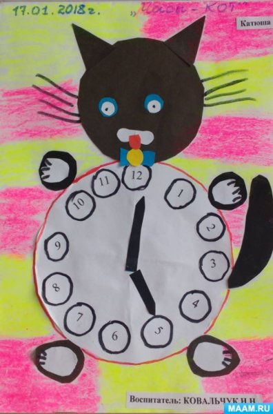 Рисование часов в подготовительной группе