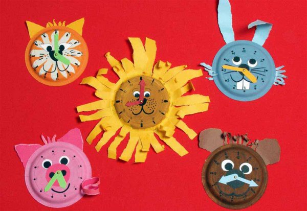 Поделка часы для детей