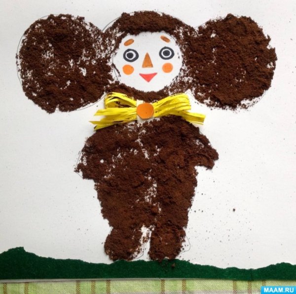 Чебурашка из природного материала