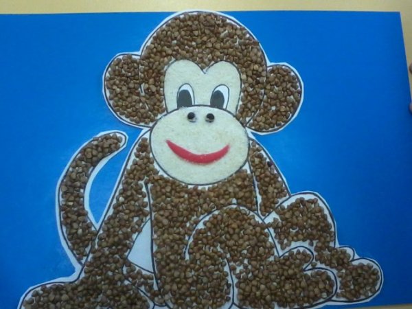 Поделка обезьяна