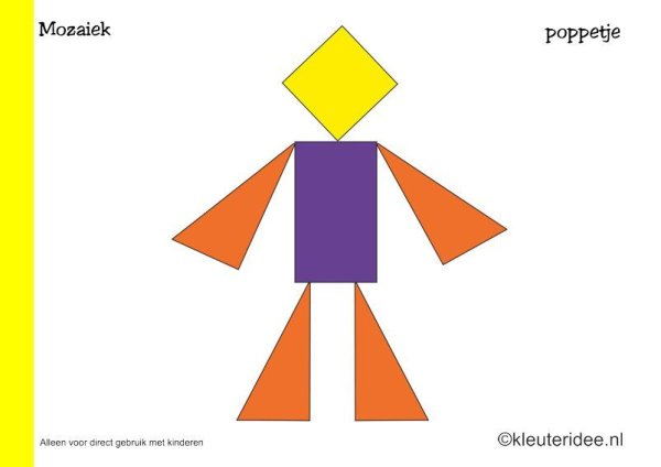 Фигурки человечки из геометрических фигур