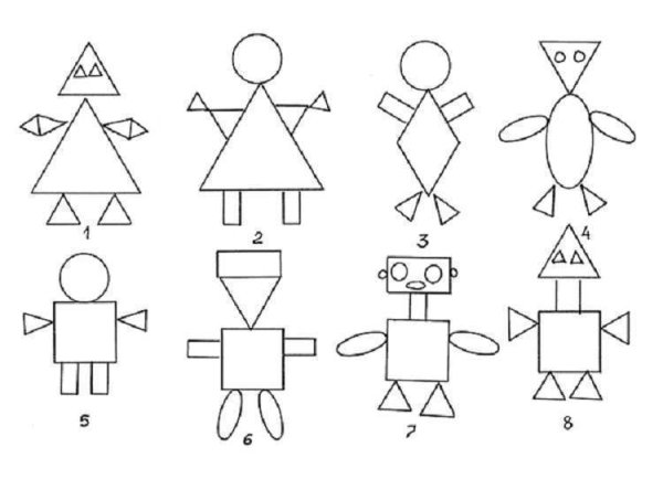 Человечек из фигур