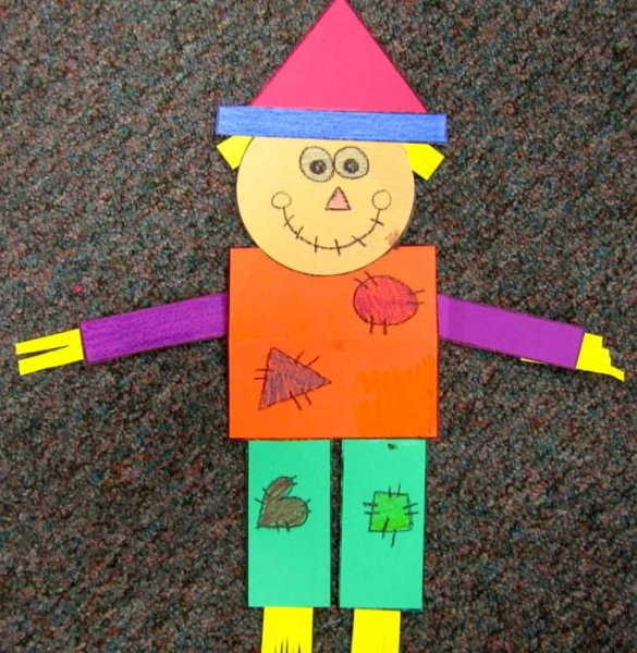 Аппликация из геометрических фигур