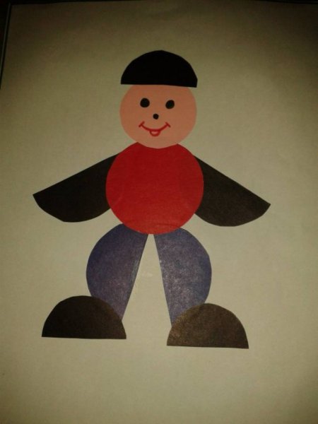 Аппликация человек