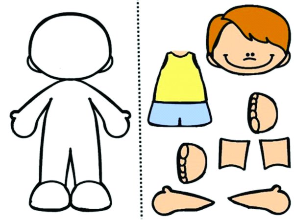 Части тела для вырезания