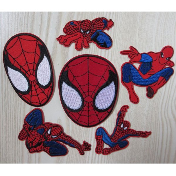 Вышивка гладью человек паук маленький