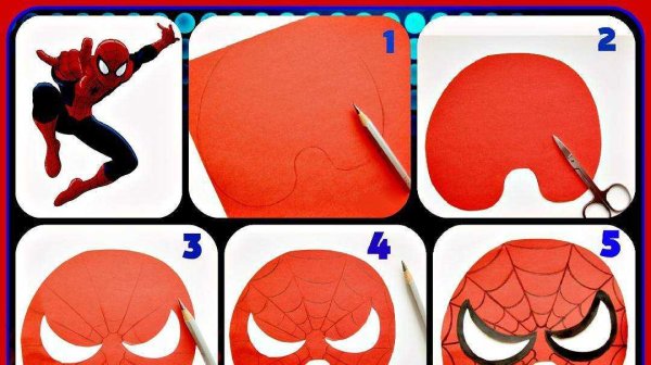 Аппликация человек паук