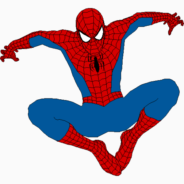 Человек паук сбоку