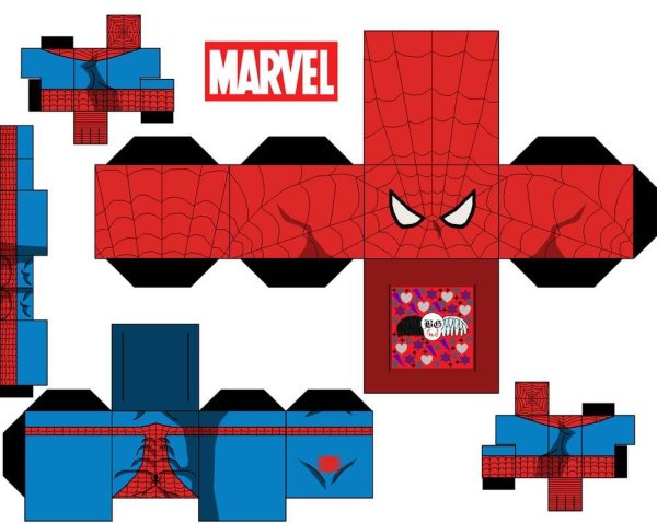 Кубикрафт человек паук